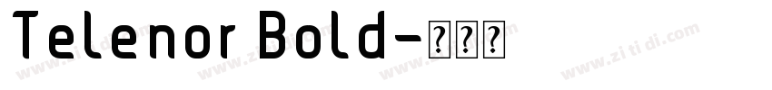 Telenor Bold字体转换